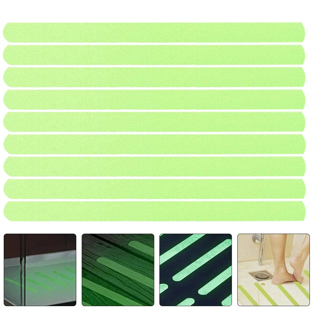 

24 Pcs Tape Anti-slip Stickers Luminous Stair Treads Warning Adhesive for Stairs Anti-skid Reflective Security