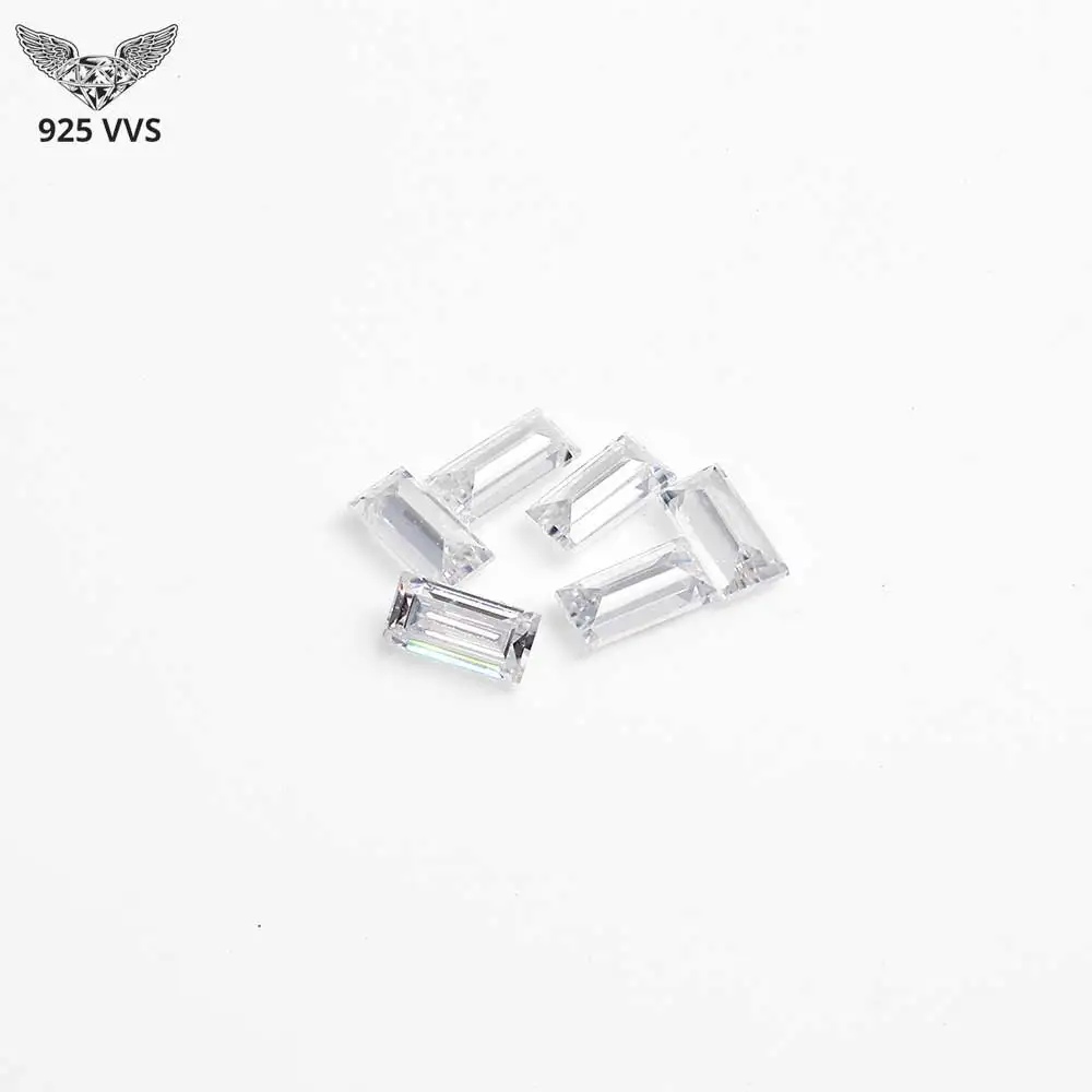 Wholesale Baguette Moissanite Loose Stone D VVS1 Long Rectangle Trapezoid Melee Moissanite Gem For Jewelry Setting