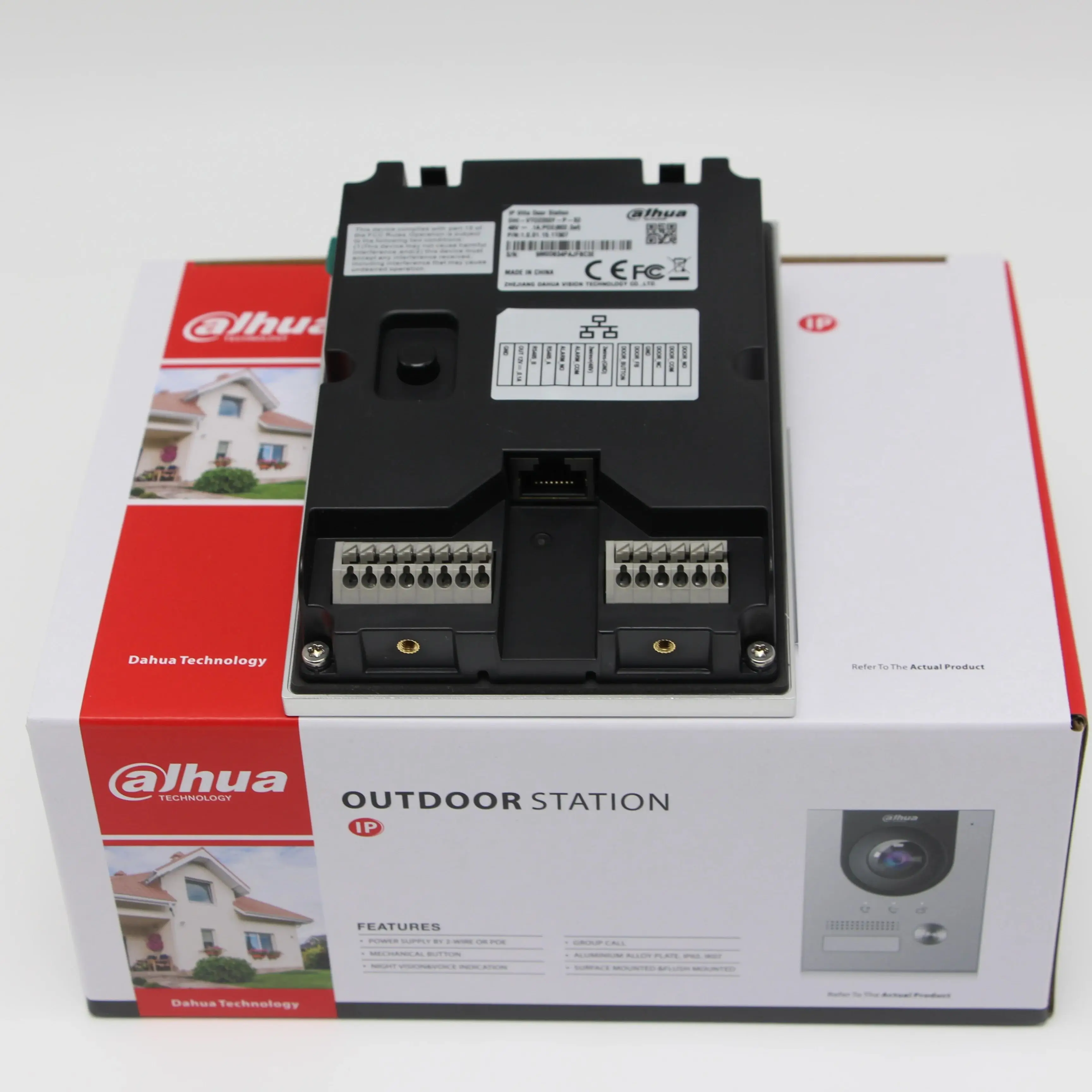 Dahua VTO2202F-P-S2 Doorbell POE 2-wire IP Villa Door Station 2MP Colorful 160° fisheye Camera