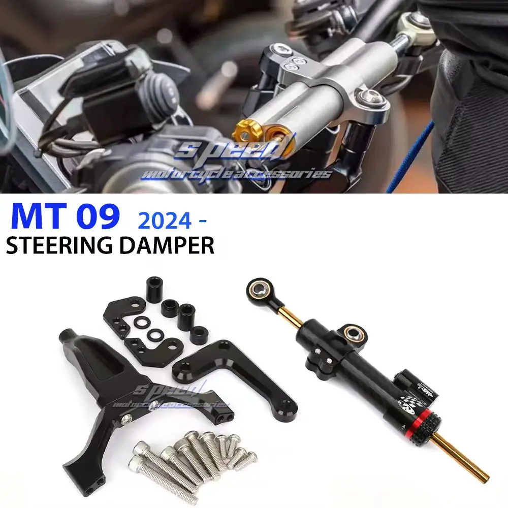 New Motorcycle Accessories Stabilized Steering Damper Mounting Bracket Kit Damper Kit 2024 2025 For Yamaha MT-09 MT09 MT 09 mt09