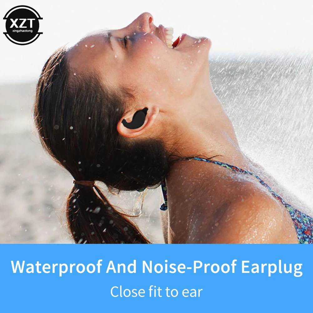 

1Pair Sleep Noise Reduction Earplug Ear Protection Earplugs Waterproof Plug For Travel Work Sound Insulation Ear Protector