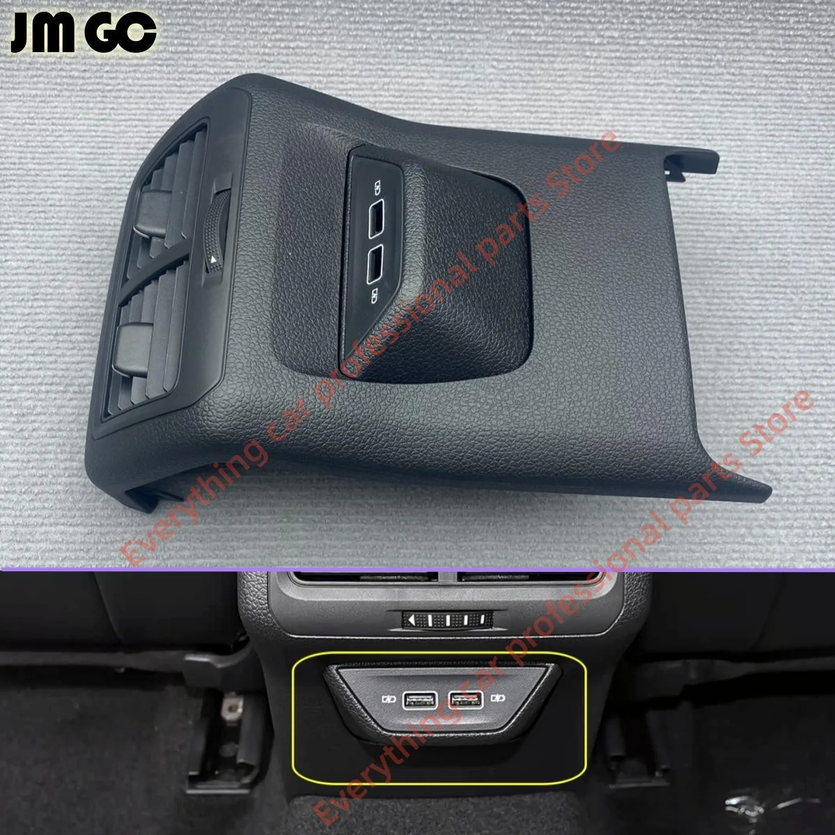 

Car USB Converter for Volkswagen Golf 7/7.5 Rear passenger charger vent assembly non-destructive installation Auto parts