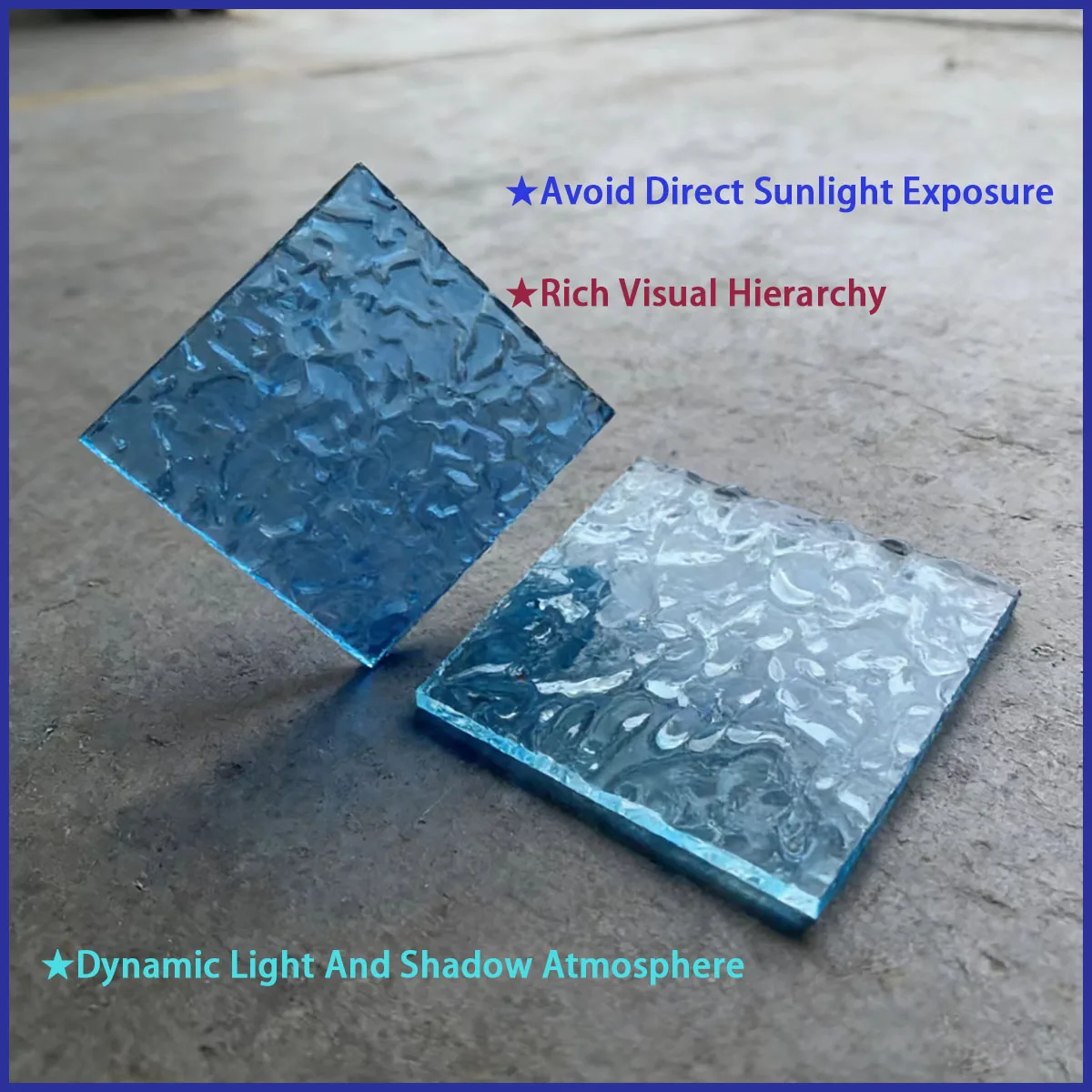 5mm Transparent Corrugated Surface Acrylic Sheet - PMMA Organic Glass, Suitable for Jewelry Display Advertising DIY