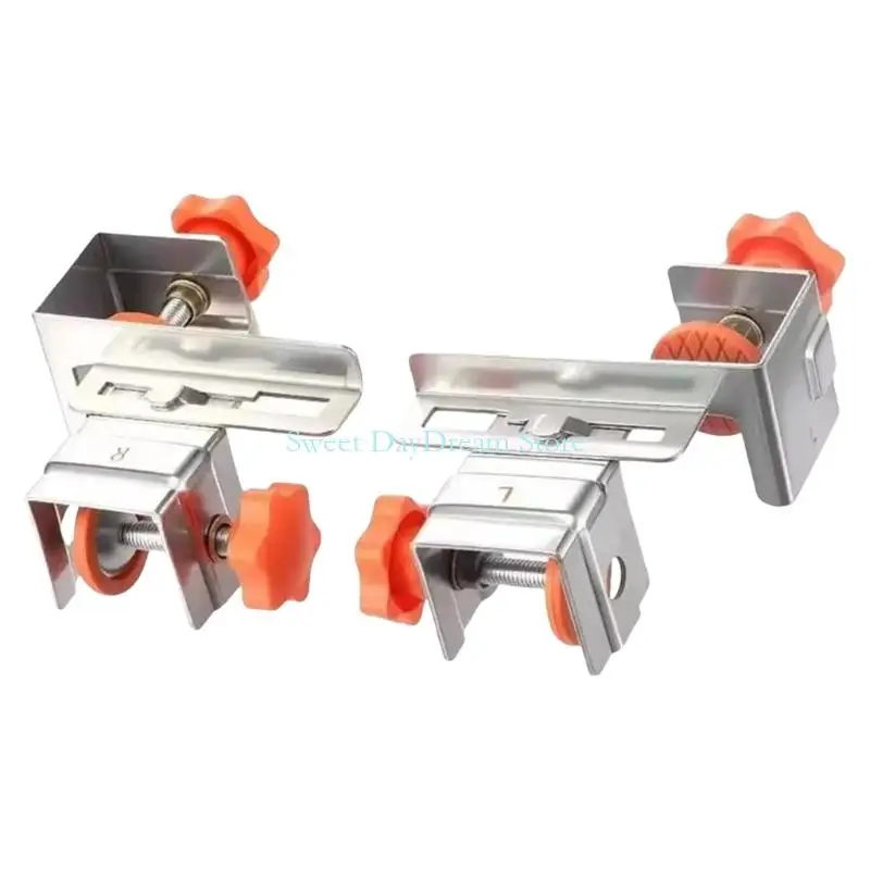 

Y88C Pair of Cabinets Fastener Clip Drawer Hardware Stainlesses Steel Material