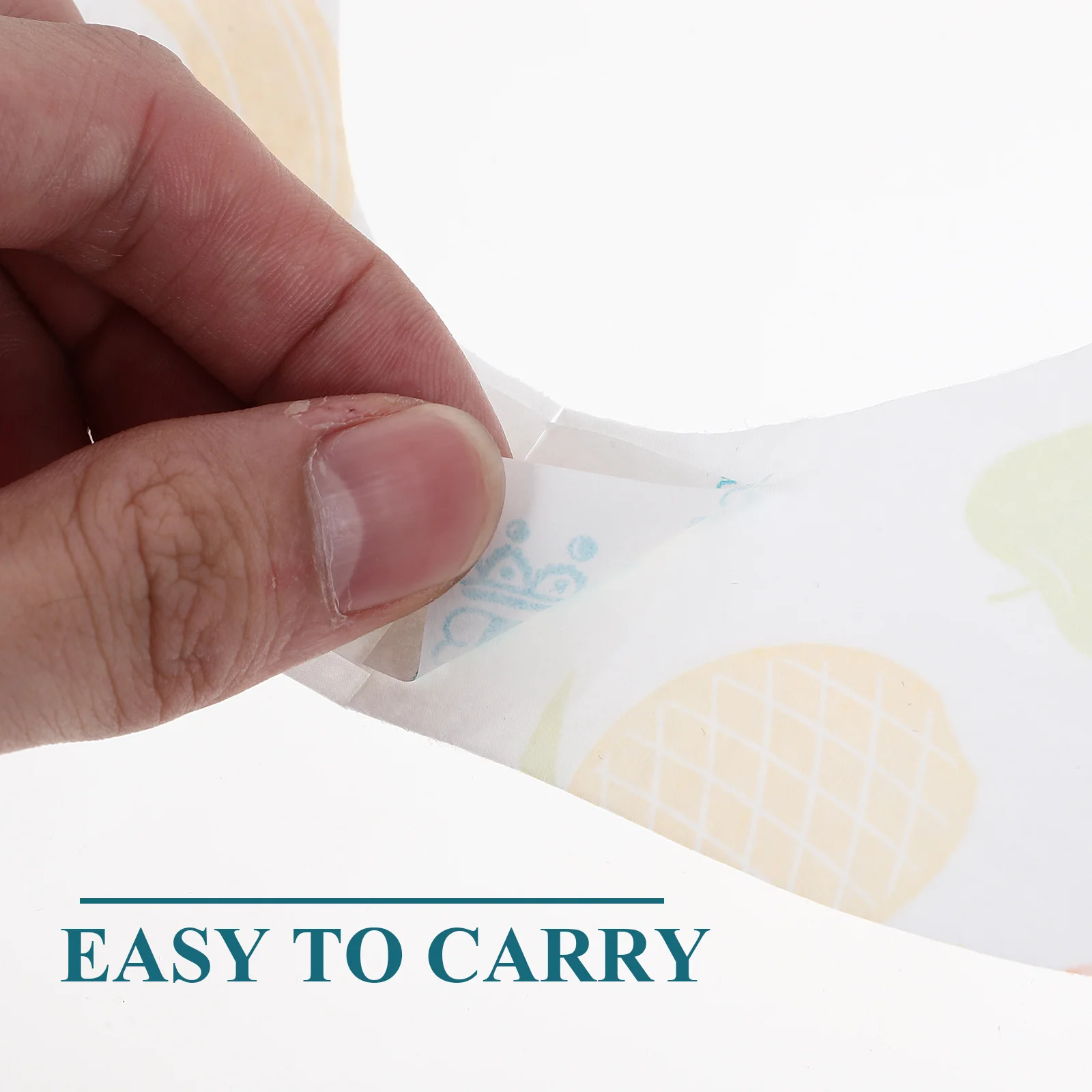 

20Pcs Baby Girl Bibs Disposable Drooling Feeding Eating Bib Lightweight Compact Storage Easy Carry Multi-Use Fruit Design