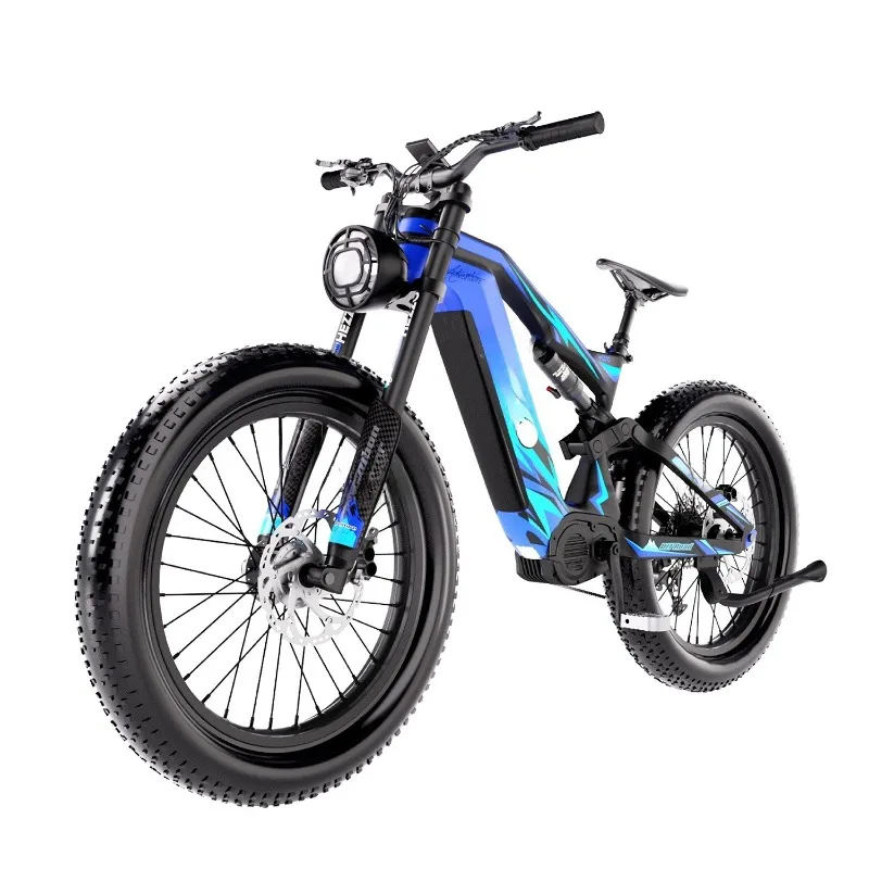 Hua carbon fiber electric bicycle long battery life 26 inch snow tire electric vehicle