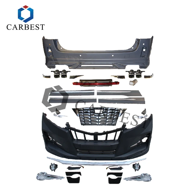 

BR CARBEST PP Material 1 Year Warranty Front Bumper Alphard Body Kit For 2012-2014 Upgrade To 2015 Vellfire