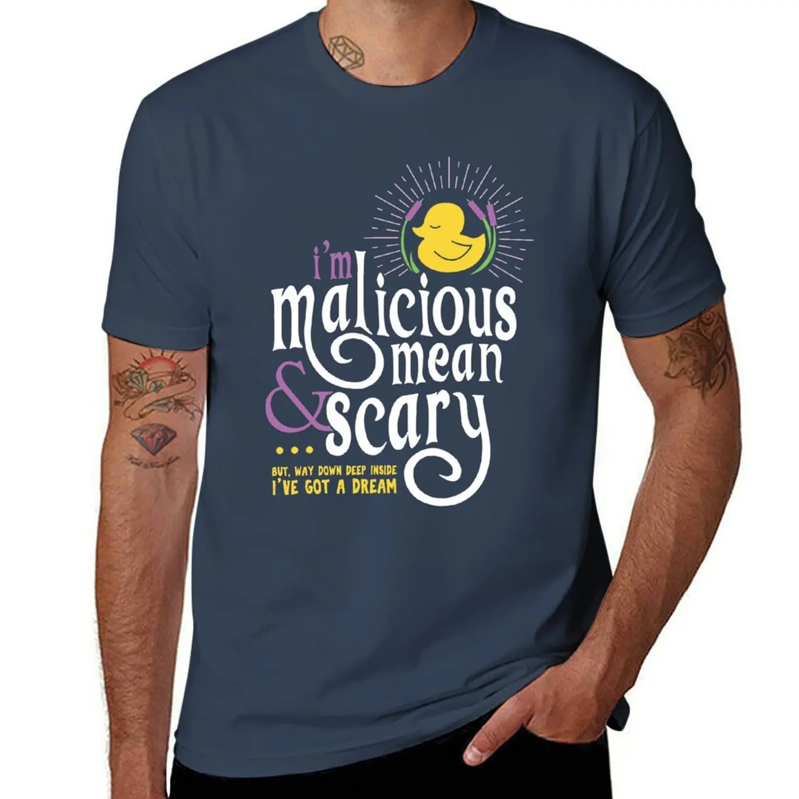

I'm Malicious Snuggly Duckling - Tangled T-Shirt anime tshirt man t shirts for men T-Shirt