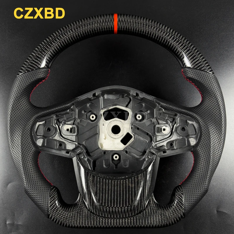 For Toyota Supra MK5 2019 2020 2021 2022 2023 2024 Real Carbon Fiber Steering Wheel With Buttons Frame High Quality Customized