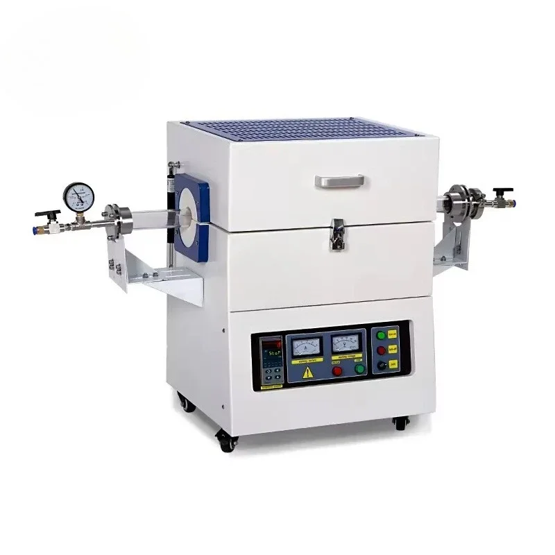 High Temperature Quartz Double Zone Thermal Vacuum Tube Furnace with 1200C Electric Tube Furnace