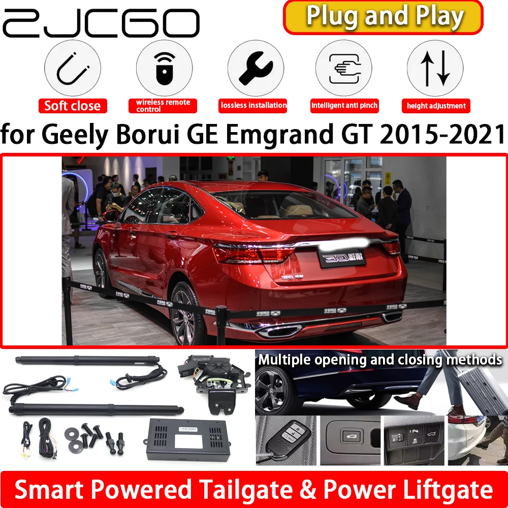 ZJCGO for Geely Borui GE Emgrand GT 2015-2021 OEM Automatic Electric Powered Tailgate Power Liftgate Tail Gate Lift Kit System