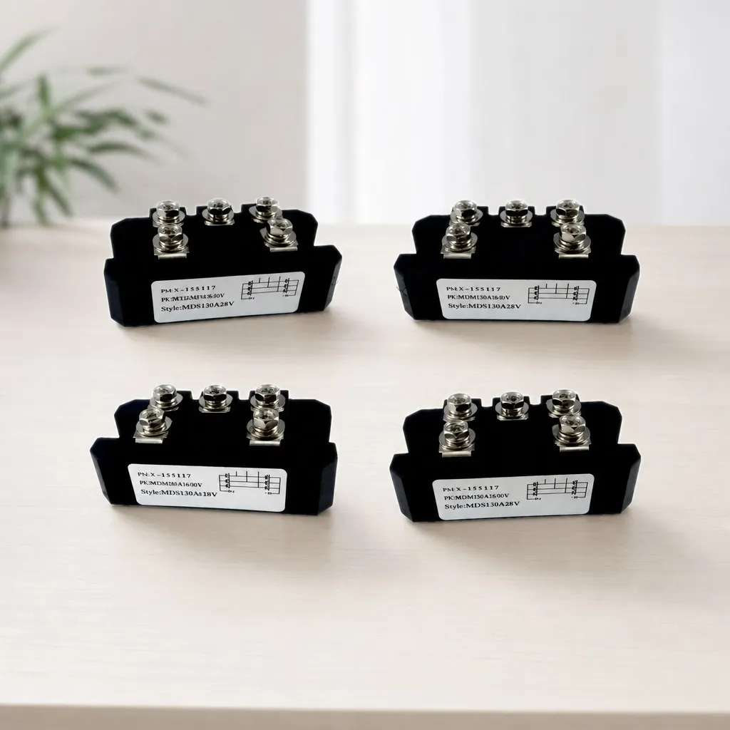 Original MDS120A Three-Phase Rectifier Bridge 120A 12-1600V AC to DC Converter Module