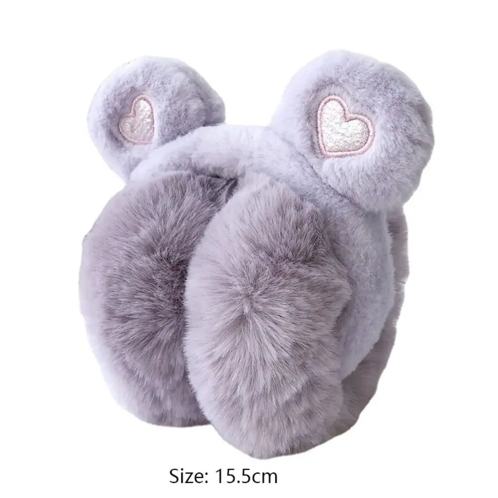 Children Bear Ears Plush Soft Ear Warmers Girls Winter Warm Ear Muffs Ear Protection Earmuffs