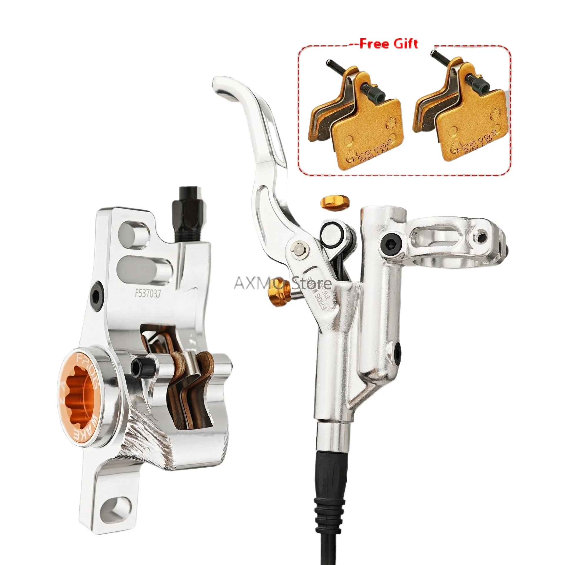 

FROG WAKE FV2 2 Piston Hydraulic Disc Brake Bicycle Brake Aluminum Alloy Calipers for Cycling Replacement Accessories