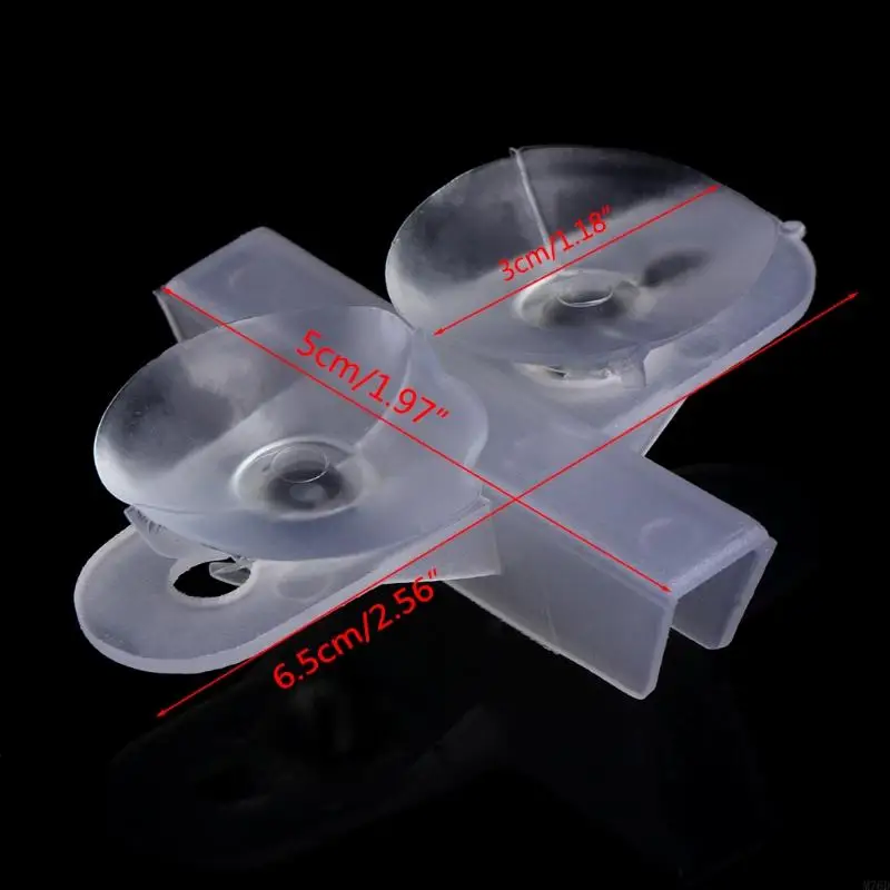 M76D 5 Pcs Divider Clips Plastic Sheet Holder 1.2in Suction Cups Clear for Aquarium