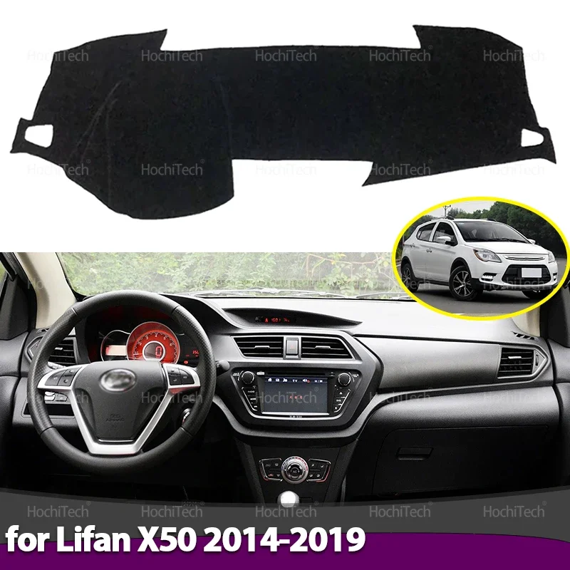 Car Dashboard Cover Avoid Light Pad Instrument Platform Cover Mat Carpet Accessories For Lifan X50 2014 2015 2016 2017 2018 2019