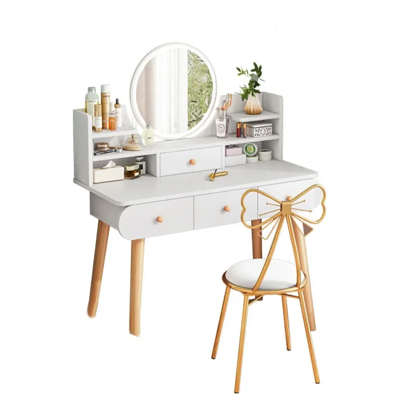 Girl Box Dressing Table Chair Lacquer Organizers Coffee Dressing Table Make Up Hairdresser Shelf Tocador De Maquillaje Furniture