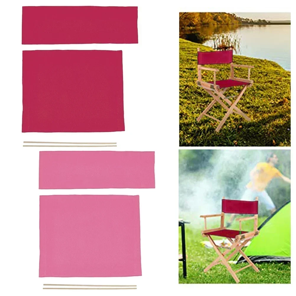 1 Set Canvas Director Chair Slipcovers Easy Installation Folding Chair Cover Medium Size 47.5x38.5/52x17cm Furniture Cover