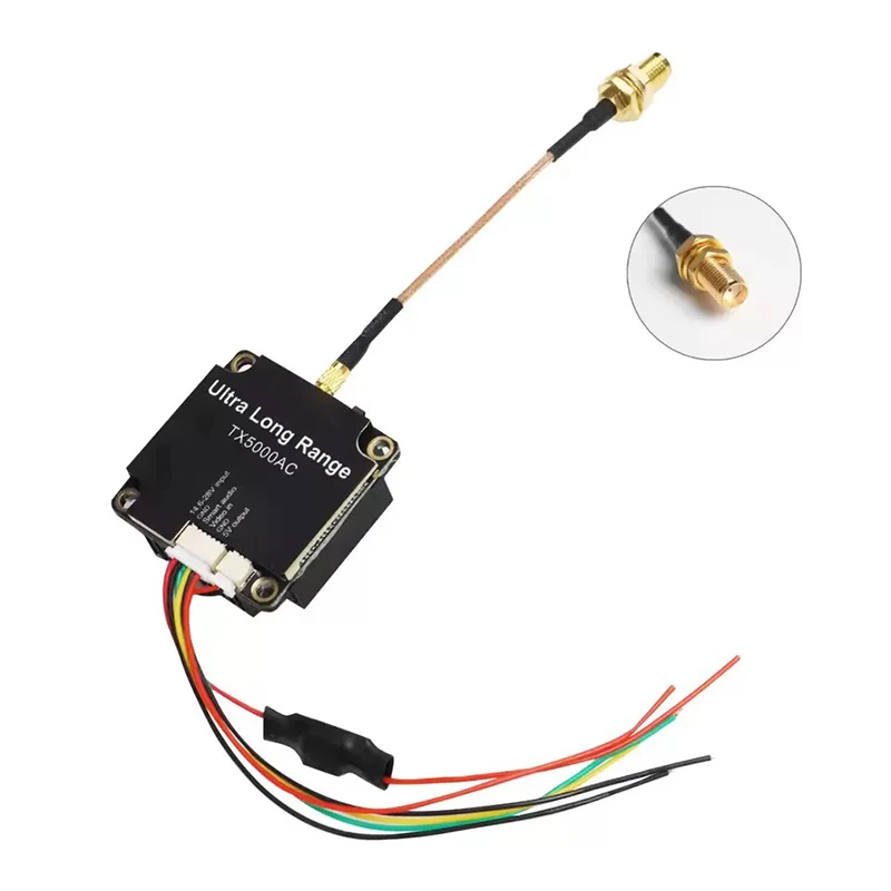 TX5000AC AKK 5W 5.8 جيجا هرتز FPV VTX 96CH سباق الفيديو الارسال ل 5.8G FPV سباق أجهزة الاستقبال عن بعد 25 جرام الوزن