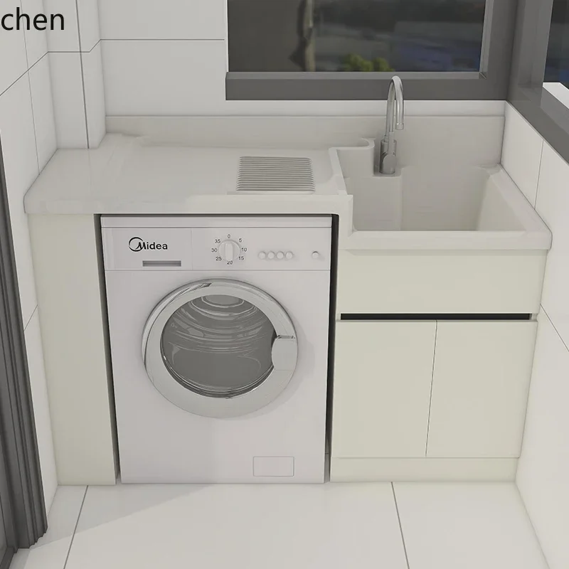 washing machine significant other honeycomb aluminum balcony washing machine combination cabinet with sink
