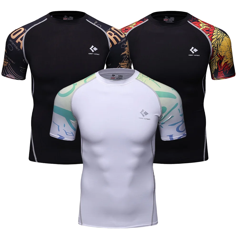 Rashguards Moisture Wicking T-Shirts BJJ Boxing Athletic Short Sleeve Tees Jogger Running Soccer Jersey Snuy Sweatshirts For Men