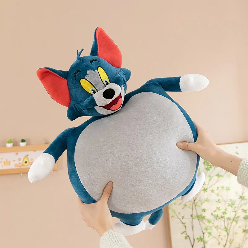 50cm 디즈니 귀여운 톰과 제리 봉제 인형 귀여운 베개 어린이 생일 선물 부드러운 포근한 쿠션 장난감