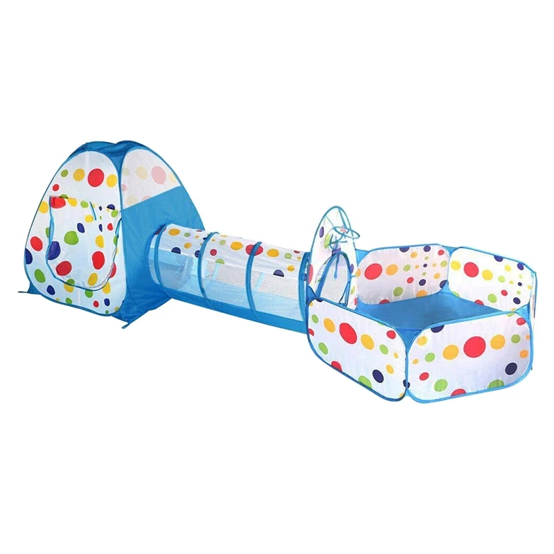 Tenda da gioco per bambini 3 In 1 con Tunnel di gioco con tenda per bambini con fossa a sfera per bambini al coperto o all'aperto per regalare ai bambini il miglior regalo