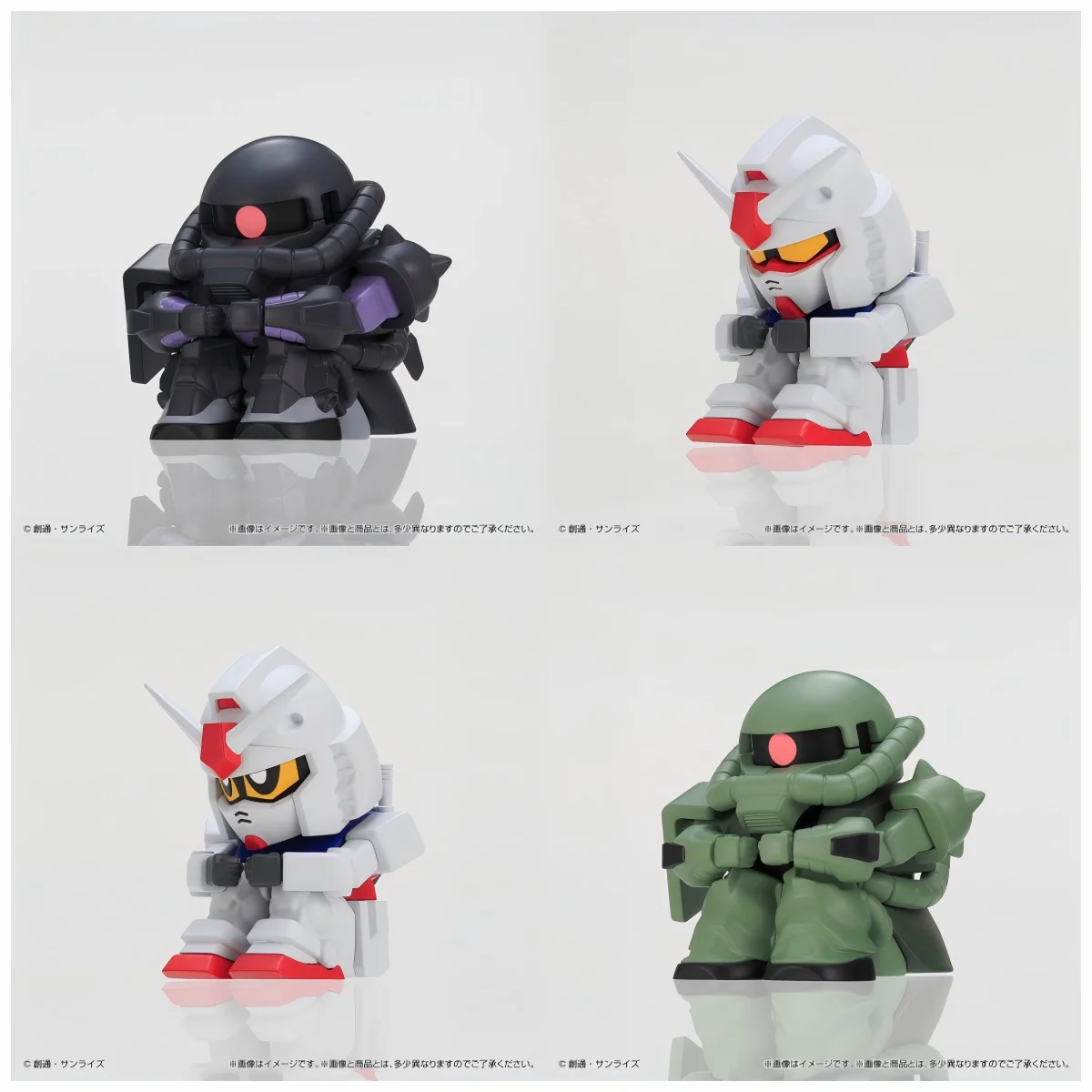 Bandai Gundam Capsule Toy Rx 78 2 Original L Size Collectible Figure Sitting Pose Desktop Ornament For Adult Anime Collectors view 3
