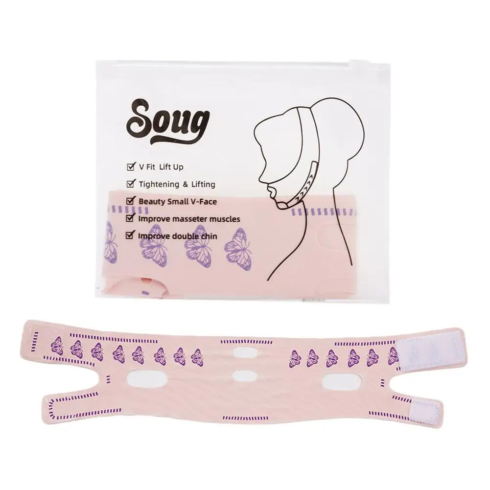 Respirável V Face Band Cheek Lift Up Face Máscara Fina, Reduzir o queixo duplo, V-Line Shaping Bandage, Anti Rugas Face Bandage