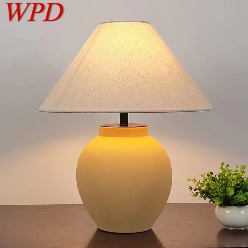 

WPD Contemporary CeramicTable Lamp Creativity Living Room Bedroom Study Hotel Homestay engineering Desk Light