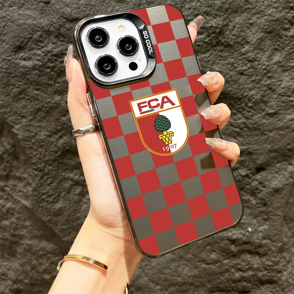 Fc Club حافظات هاتف متينة لهاتف آيفون 16 15 14 13 12 11 X XR XS 7 8 Plus Pro Max iPhone13 Mini ProMax Apple S-augsburgs-P #1