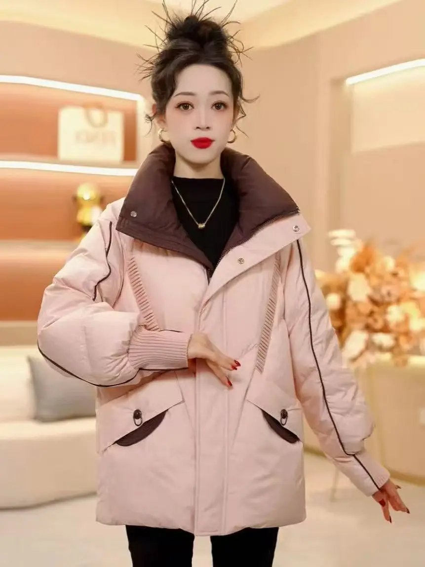 

Модное женское пальто из хлопка в корейском стиле, зимнее, новое, высококачественное, теплое, хлопковое, верхняя одежда...