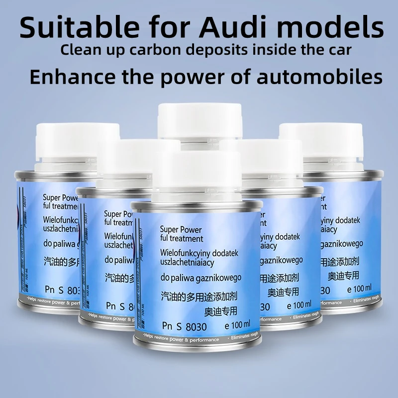 

Подходит для автомобилей Audi для снижения расхода топлива, повышения мощности и очистки углеродных отходов внутри автомобиля