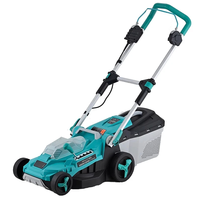 V Lithium battery small rechargele Hand push lawn mower Grass