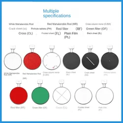 Wkładka optometryczna próbna noszenie ramek soczewki pomocnicze metalowe szkło z krzyżem matowe płaskie lekkie elementy poprzeczne