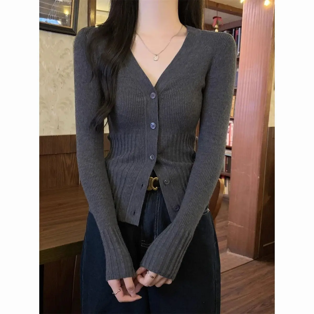 Women's Clothing Sweaters&Jumpers Cardigan Elegant Dignified Intellectual Generous Comfortable Leisure Easy Close to the People