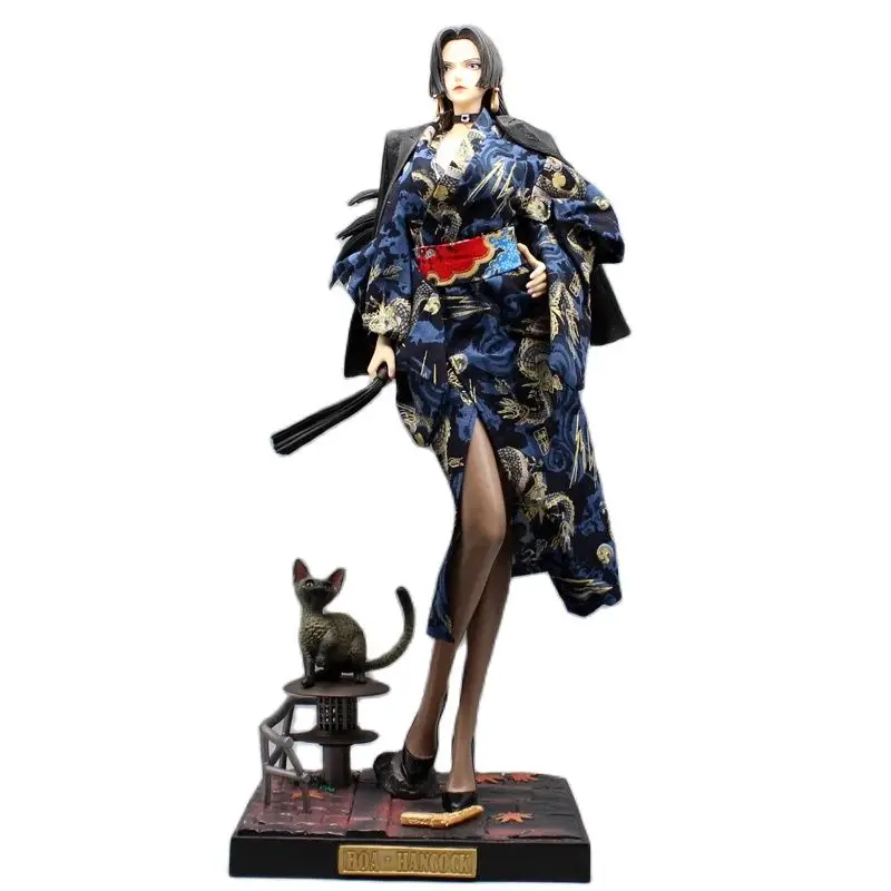 GK One Piece Boa Hancock 18 "figura di animazione, modello Anime King Kimono Uta Lady regalo ornamentale Garage Kit ornamenti ciondolo