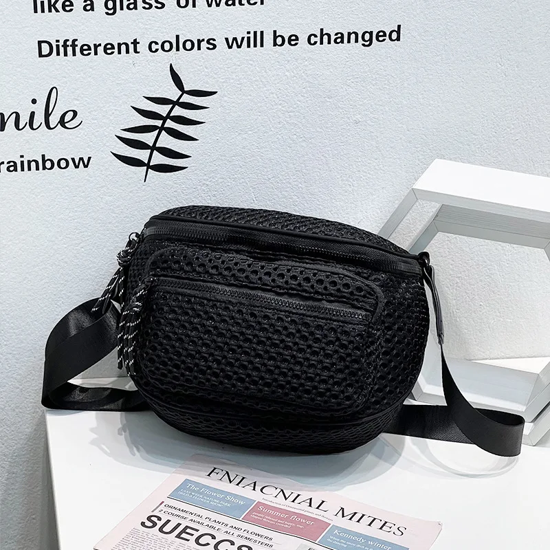 Saddle Bag Retro Nylon Trendy Cool Bag Outdoor Casual All-match Fashion Camouflage Chest Bag Shoulder Crossbody Bag