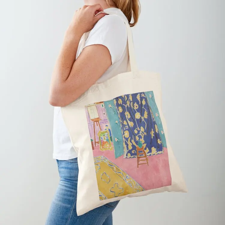 

Henri Matisse - The Pink Studio - Exhibition art Tote Bag canvas shopping bag bags for women Shopper bag