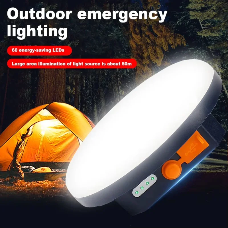 Tent Light Rechargeable Lantern Portable Emergency Night Market Light Outdoor Camping Bulb Lamp Flashlight Home Emergency LED