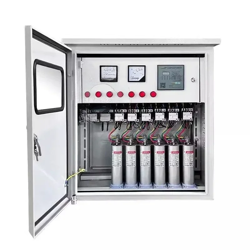 Low voltage automatic reactive power compensation cabinet, outdoor, smart capacitor, voltage increase
