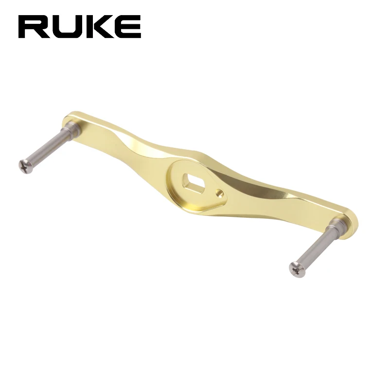 

RUKE 1pc Fishing Reel Handle Alloy Aluminum Materials Fishing Rocker For S CQ Length 105mm Hole Size 8X5mmFishing Reel Accessory