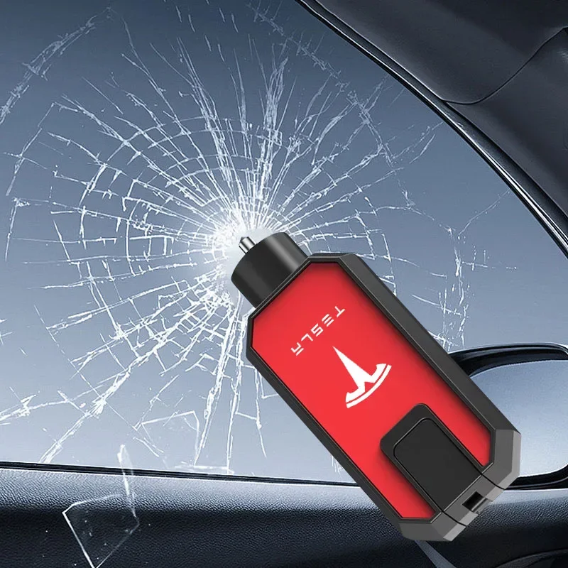 سلامة السيارة المطرقة السيارات الطوارئ زجاج نافذة الكسارة مقعد قاطع أحزمة الهروب أداة ل تسلا نموذج 3 Y S X Cybertruck هايلاند #6