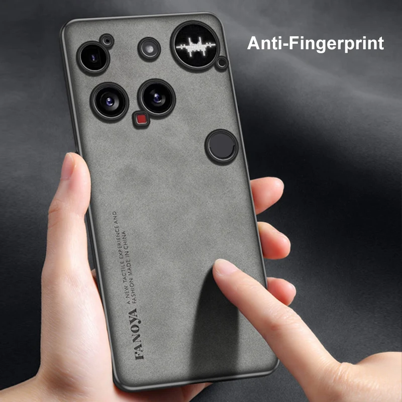 ل لا شيء الهاتف 3 حالة فاخرة بو الجلود جراب هاتف ل لا شيء Phone3 5G الغطاء الخلفي ماتي سيليكون للصدمات الحماية الكاملة