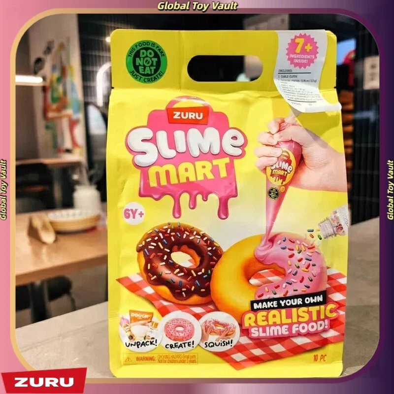Zuru Slime Mart, Slime Antiestrés, Manualidades, Simulación de Comida, Hamburguesa, Pizza, Donut, Juego Creativo Interactivo, Regalo Divertido