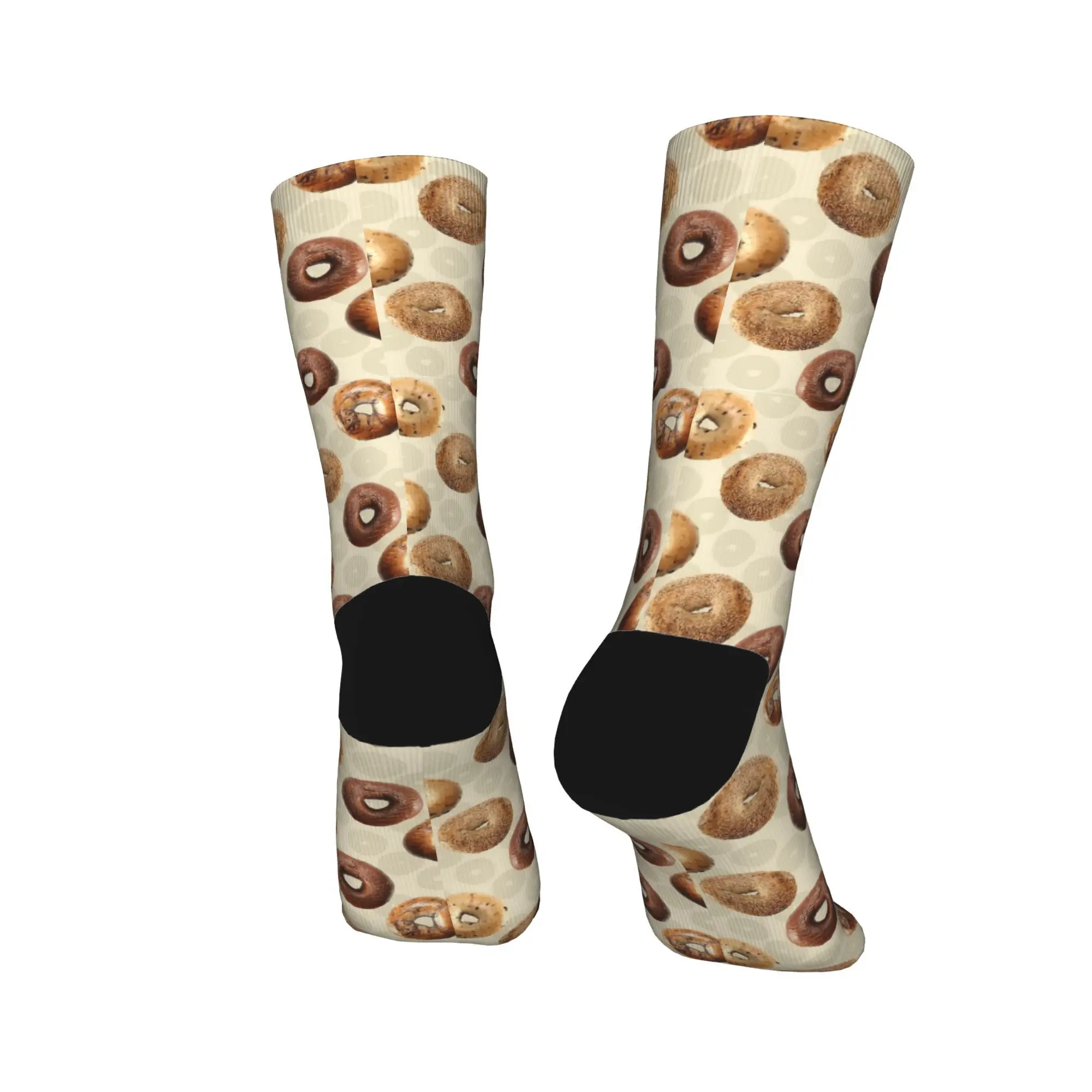 Kaos Kaki Roti Bagel Musim Semi Kaos Kaki Kasual Pasangan Kaos Kaki Lembut Bernapas Kaos Kaki Bermotif Kaos Kaki Olahraga Lari Anti Selip