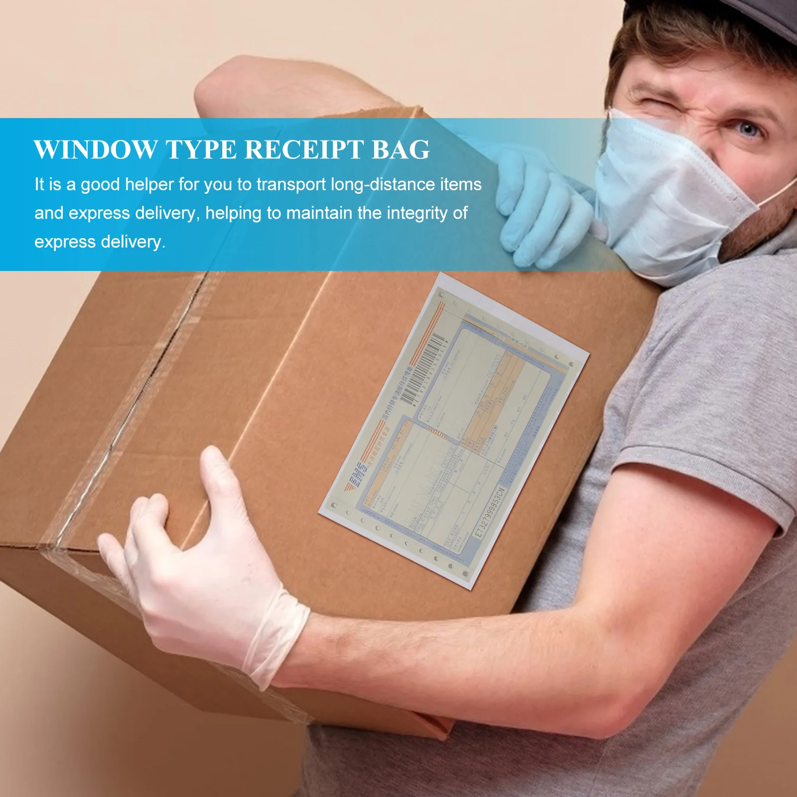 

100pcs Clear Adhesive Packing List Envelope Pouches For Cardboard Plastic Wood Metal Glass Shipping Label Sleeves Adhesive