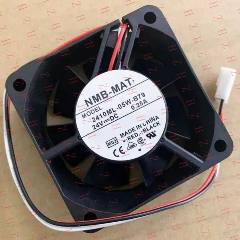 

P+ 10pcs FOR NMB 2410ML-05W-B79 24V DC 0.25A 6025 3-wire double ball cooling fan 6CM