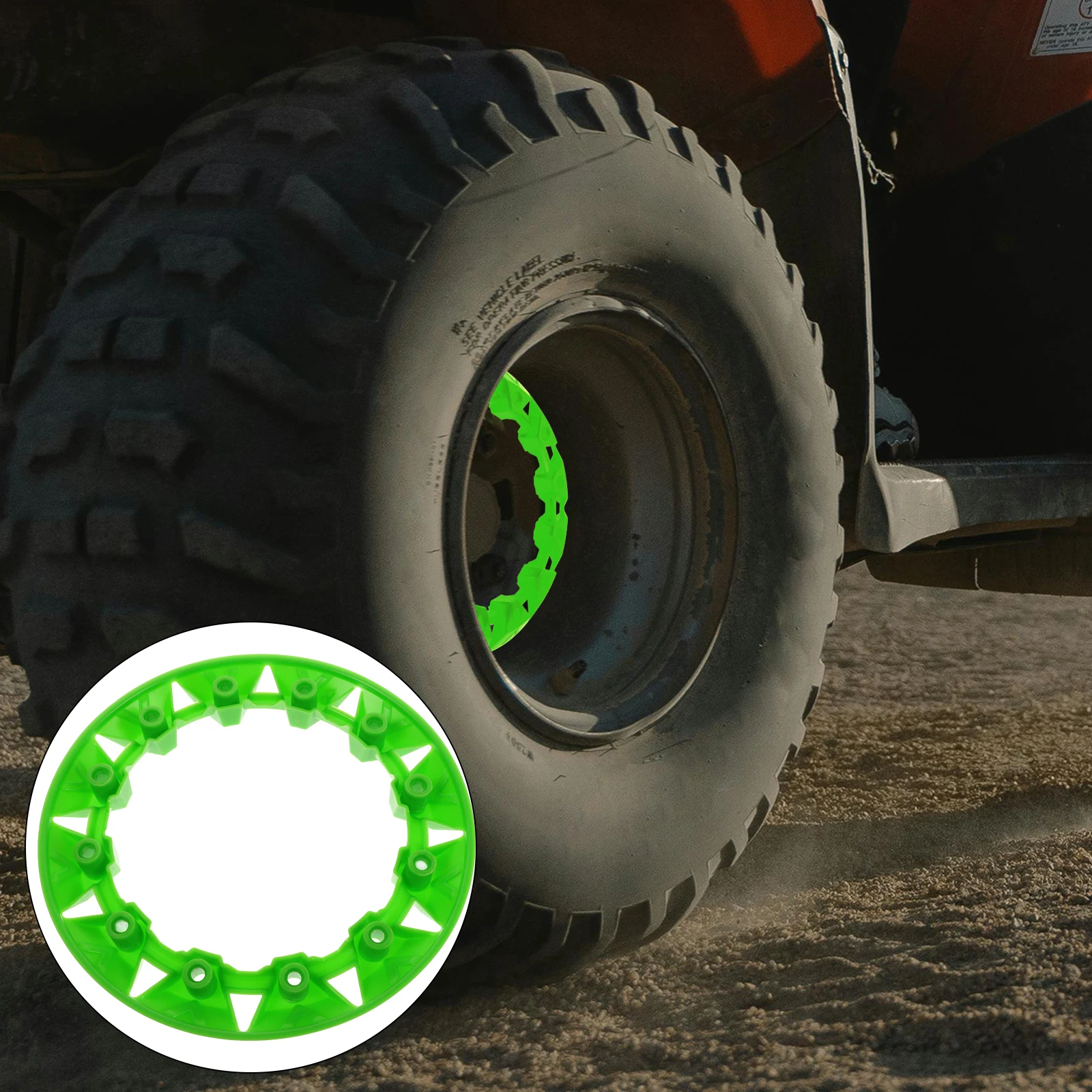 

ATV Four Accessories 8 Inch Tire Hub Cover Wheel Rim Cap Trim Protector for Quad Wheel Hub Trim Covers Vehicle