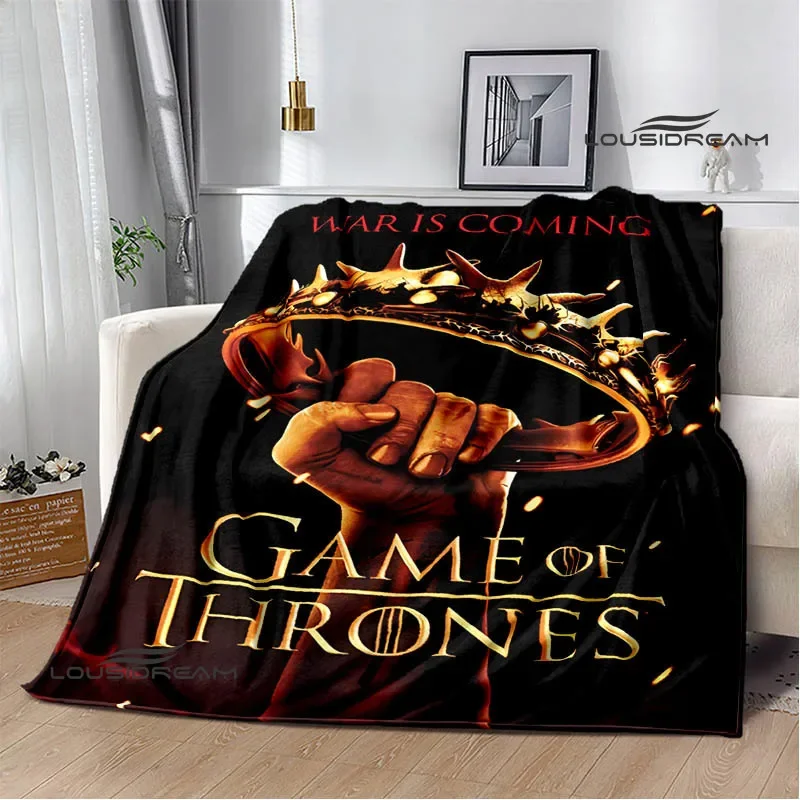 Movie house of the d-dragon printed blankets Warm Flange blankets Soft and comfortable blanket picnic blanket birthday gift